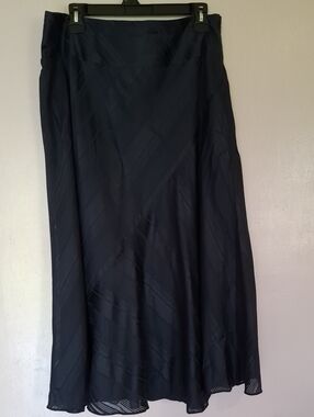 Talbots Navy Maxi Skirt